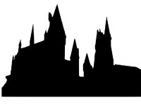 Hogwarts Castle Silhouette SVG