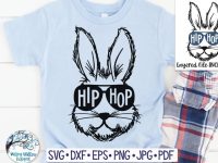 Hip Hop Bunny Rabbit SVG | Easter Bunny with Sunglasses SVG (1274970